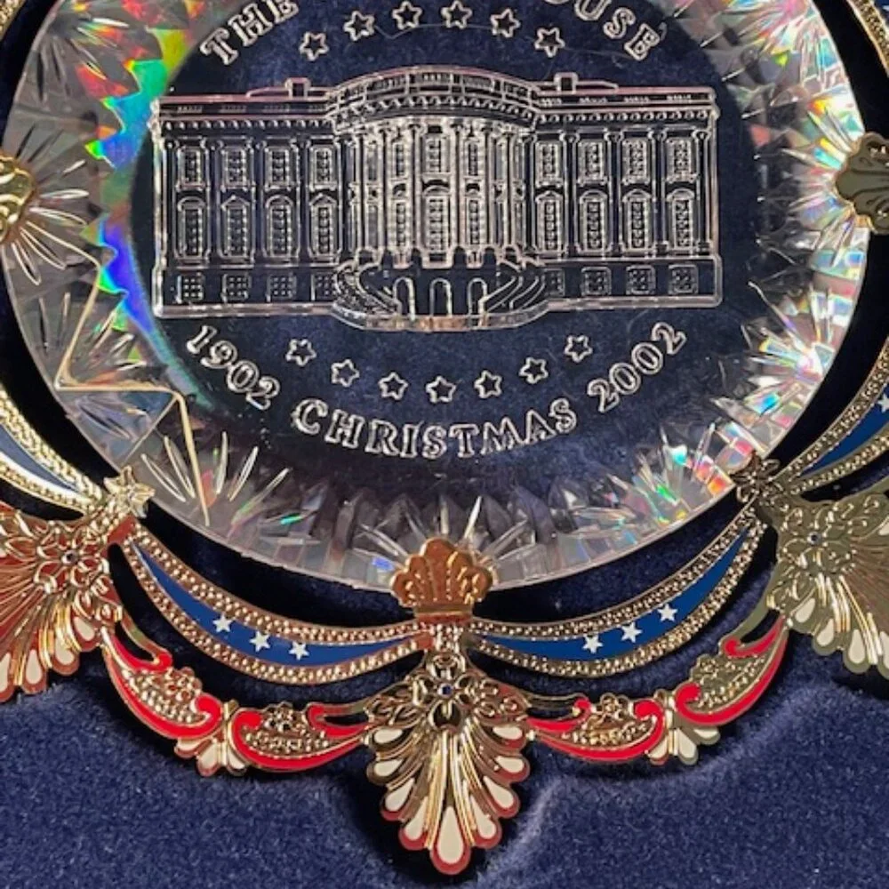 2002 White House Christmas Ornament The East Room in 1902 IOB